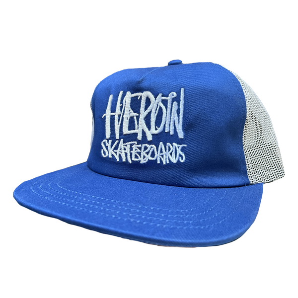 Marker Trucker Hat Royal Blue