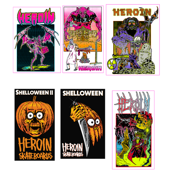 Shelloween Stickers 12pk