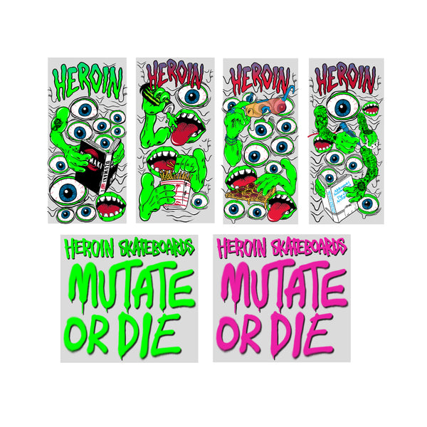 Mutate Or Die Sticker Single